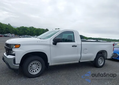 2021 Chevrolet Silverado 2Wd Long Bed Wt из США, поврежденный, VIN 3GCNWAEH1MG299492